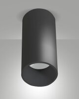 LED Deckenleuchte Aluminium IP44 3000K Schwarz B:6,5 cm