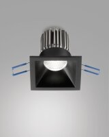 LED Einbauleuchte Aluminium IP40 3000K Schwarz H:8,9 cm