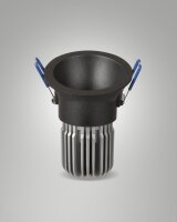LED Einbauleuchte Aluminium IP40 3000K Schwarz L:8,2 cm