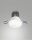 LED Einbauleuchte IP40 2700K Aluminium Wei&szlig; B:8,2 cm