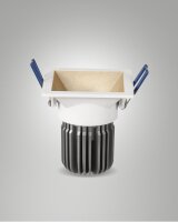 LED Einbauleuchte Aluminium IP40 2700K Gold B:8,2 cm
