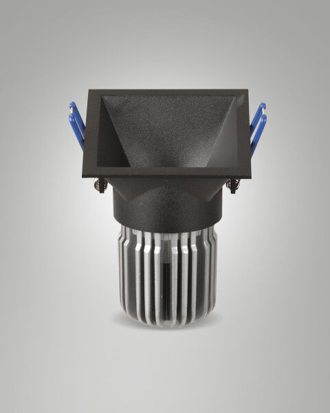 LED Einbauleuchte Aluminium IP40 2700K Schwarz B:8,2 cm
