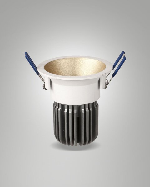 LED Einbauleuchte Aluminium IP40 4000K Gold L:8,2 cm