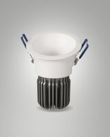 LED Einbauleuchte IP40 4000K Aluminium Weiß B:8,2 cm