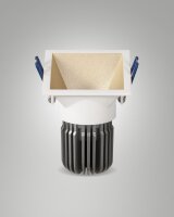 LED Einbauleuchte Aluminium IP40 4000K Gold H:8,9 cm