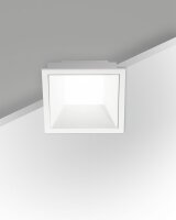 LED Einbauleuchte IP40 3000K Aluminium Weiß T:5,8 cm