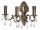 Premium Applique murale bronze antique 3-Flmg