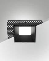 LED Einbauleuchte Aluminium IP40 4000K Schwarz B:15 cm