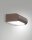 LED Wandleuchte IP65 3000K Metall Rostbraun B:17,5 cm