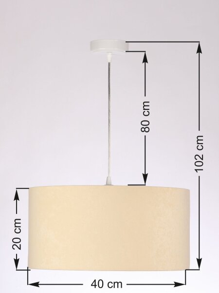 Suspension AYLMER Crème Argent Rétro Salle à manger