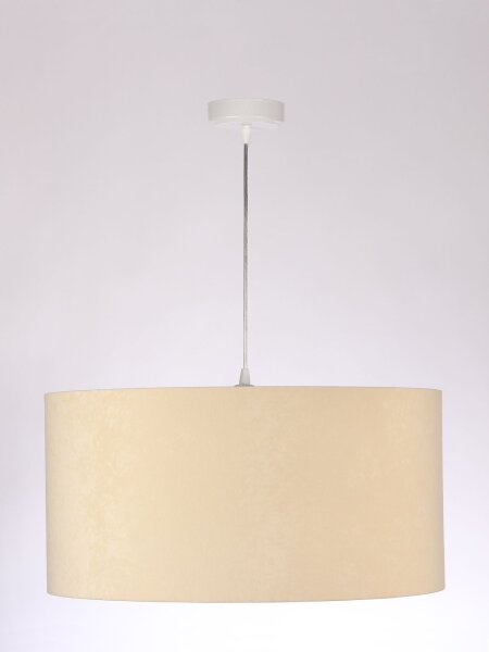 Lampe à suspendre de table de salle à manger Crème argentée
