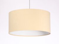 Lampe à suspendre Crème Blanc Tissu rond...