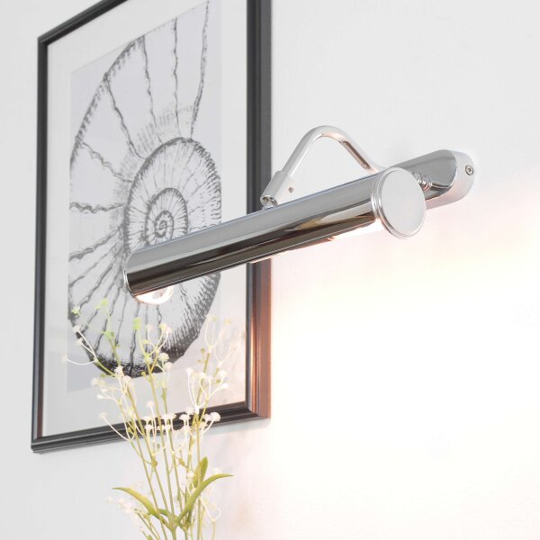 Lampe à tableau chrome 30cm laiton véritable