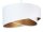 Suspension Blanc Or Ø50cm Tissu rond Table à manger