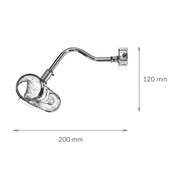 Lampe à tableau en laiton véritable doré 24 carats 40cm