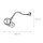 Lampe à tableau en laiton véritable doré 24 carats 40cm