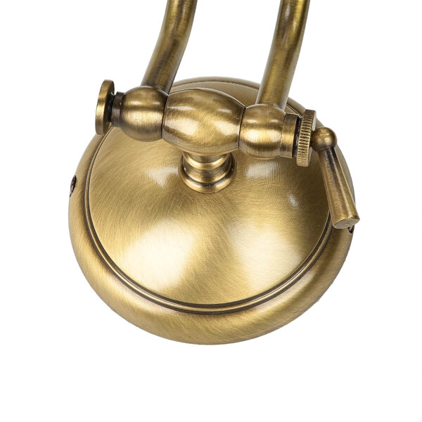 Lampe à tableau bronze clair en laiton véritable 30cm