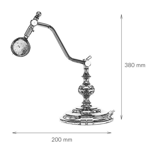 Lampe de table 24K or en laiton Premium
