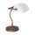Lampe de banquier exclusive en bronze antique blanc laiton véritable