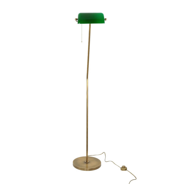 XXL Lampe de banquier laiton verre salon MINISTERO