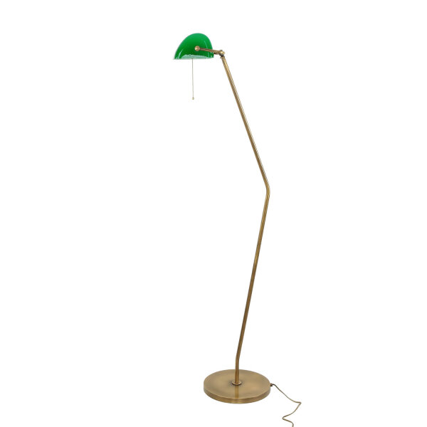 XXL Lampe de banquier laiton verre salon MINISTERO