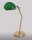 Lampe de banquier Vert Bronze Laiton v&eacute;ritable MINISTERO
