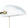 Lampe de banquier design en bronze clair blanc laiton véritable