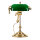 Lampe de table or 24 carats laiton véritable Art Nouveau