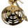 Lampe de table or 24 carats laiton véritable Art Nouveau