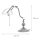 Lampe de banquier courbe Art Nouveau Plaqué or 24 carats