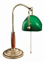 Lampe de banquier bronze clair travail manuel Art...