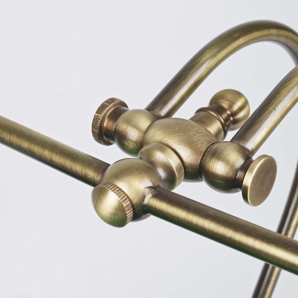Banker lampe de table en laiton véritable en bronze