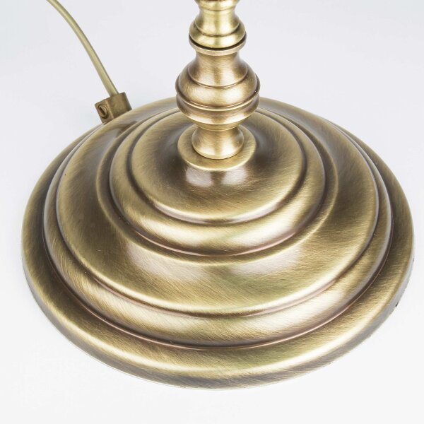 Banker lampe de table en laiton véritable en bronze
