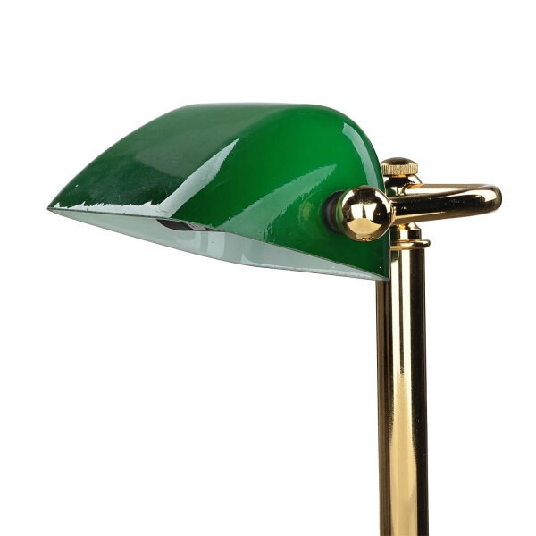 Lampe de banquier or 24 carats en laiton véritable Premium