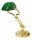 Lampe de banquier or 24 carats en laiton v&eacute;ritable