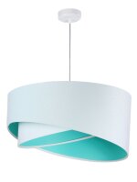 Lampe à suspendre BRANDO Blanc Menthe ronde...