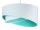 Lampe à suspendre BRANDO Blanc Menthe ronde Ø50cm Chambre à coucher