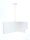 Lampe à suspendre BRANDO Blanc Menthe ronde Ø50cm Chambre à coucher