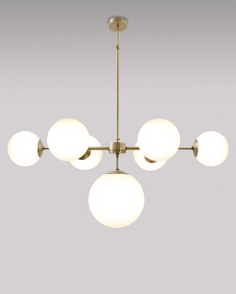 Premium plafonnier MUSA bronze clair blanc salon