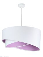 Lampe à suspendre Blanc Lilas rond Ø50cm...