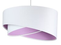 Lampe à suspendre Blanc Lilas rond Ø50cm...