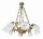 Suspension laiton v&eacute;ritable 8-flmg en bronze Putti