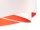 Suspension ronde Grand Blanc Orange Tissu Table à manger