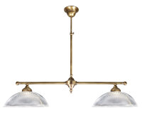 Lampe de billard Art Nouveau en laiton fait main