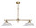 Lampe de billard Art Nouveau en laiton fait main