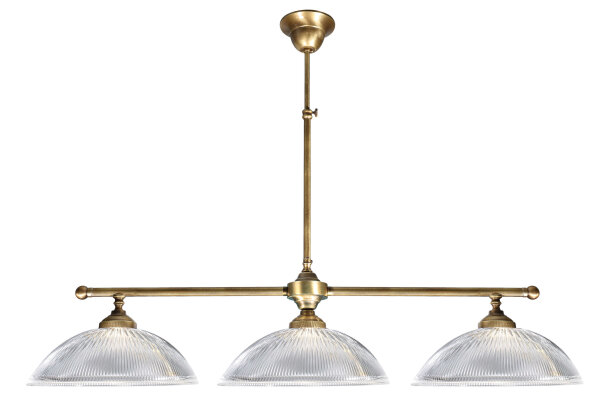 Lampe de billard Premium laiton véritable bronzé clair