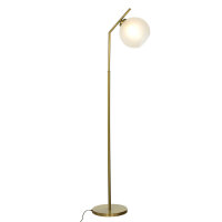 Lampadaire TRIVIA bronze clair blanc laiton...