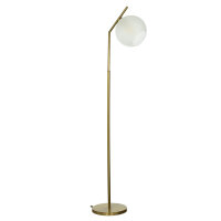 Lampadaire TRIVIA bronze clair blanc laiton...