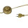 Lampadaire TRIVIA bronze clair blanc laiton véritable verre