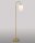 Lampadaire &eacute;l&eacute;gant laiton verre en bronze clair blanc